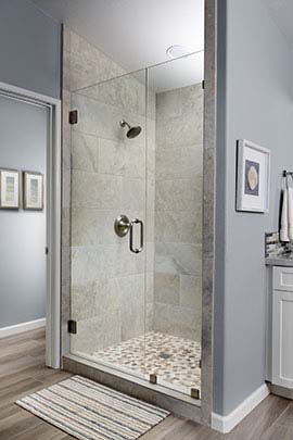 Large, light shower stall - large image