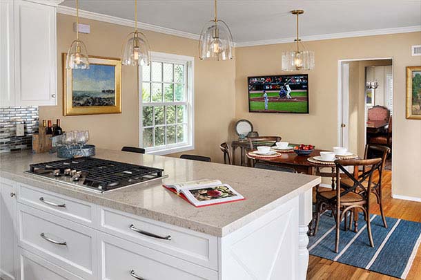 View from from Kitchen to dining area - large image